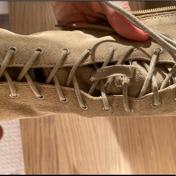 Zara Suede Lace Up Boots 🤎 - Picture 6 of 6
